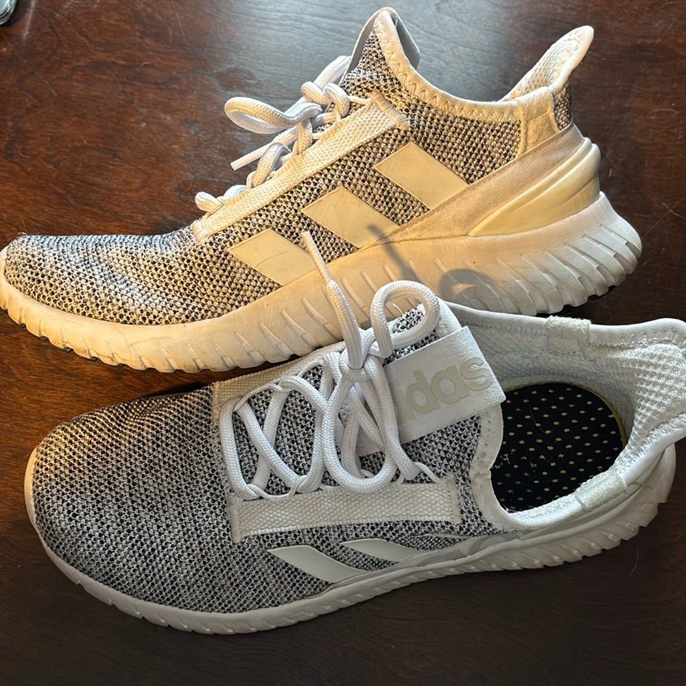 Adidas Men’s Kaptir 2.0 Running Shoes - White/Black - Size 8
